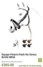 Equipe Patent Flash No Stress Bridle BR56 Full Black