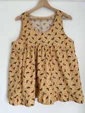 Top tortoise print sleeveless hand made