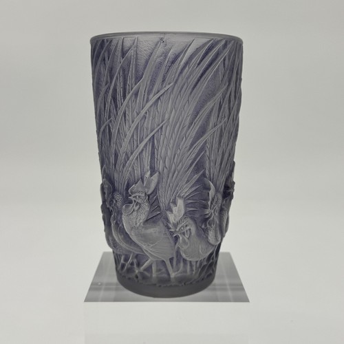 Glass vase roosters - glass, and