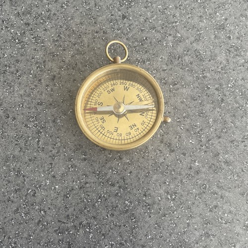 Vintage brass compass - vintage,