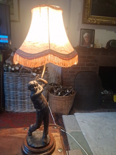 Lamp golfing boy - lamp,, boy,