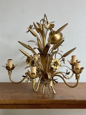 Vintage Gilt Tole Floral