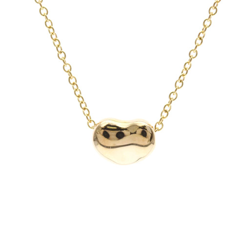 Tiffany bean necklace - necklace, pink