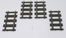 Lego 2865c01 Train, Track 9V Straight x4 pieces (L6)