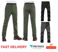 LUXURY EXTRA WARM Mens Waterproof Trousers Outdoor Walking Hiking Tactical Style