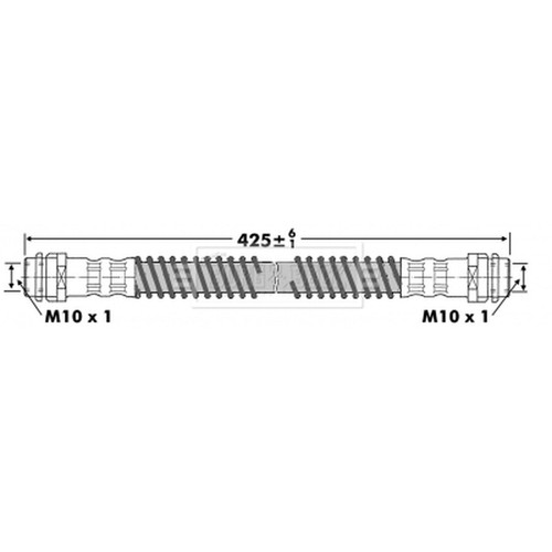 Brake hose for touareg 7l7 - vw,
