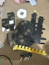 Halloween party decoration cake stand cupcake cases boxes web spider boo