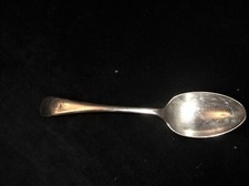 Vintage silver plated spoon - silver,