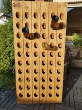 ORIGINAL Champagne Riddling Rack 60 Bottles LEBAN Branding Nature Oak Wine Rack