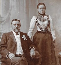 Cabinet Card Photo Man Woman