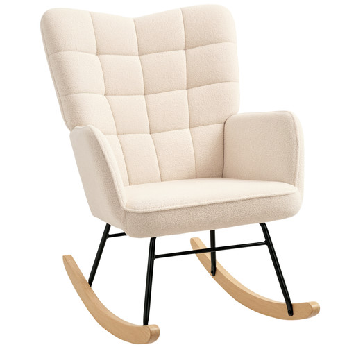 Homcom wingback rocking chair - homcom,
