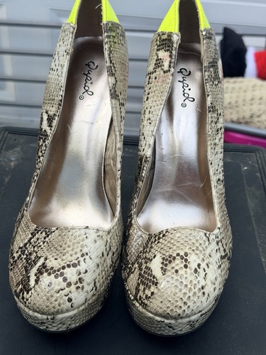 Pupil snakeskin platform - platform, pumps