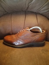 Grosvenor Brogues Dress Shoes Brown Leather Men's Size 8 VGC...