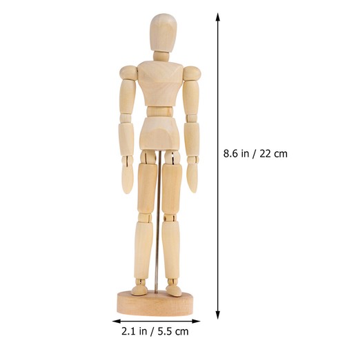 Pcs wood jointed - 4, figure