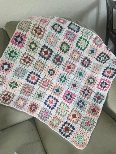 Handmade crocheted afghan - handmade,