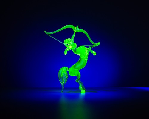 Green uranium glass - green,