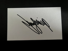 JIMMY WHITE - LEGENDARY SNOOKER PLAYER - SIGNED WHITE CARD