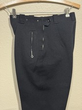 Vtg 40s 50s Black Wool