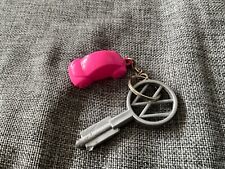 BARBIE VW BEETLE CAR PINK VINTAGE RETRO KEYRING