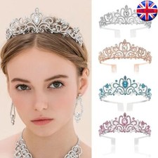 with Combs Princess Rhinestone Crown Crystal Headband Silver Tiara Crown