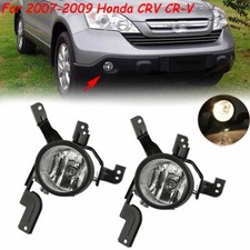 Pair Left & Right Front Bumper Fog Light Lamp for Honda CR-V CRV 2007 2008 2009