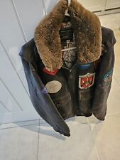 AVIREX G-1 US NAVY  Top Gun Military Flight Leather Jacket Medium 