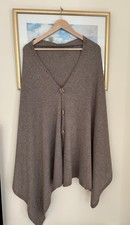 Luella Made in Italy Cashmere Mix Shawl with Adjustable Toggles One Size