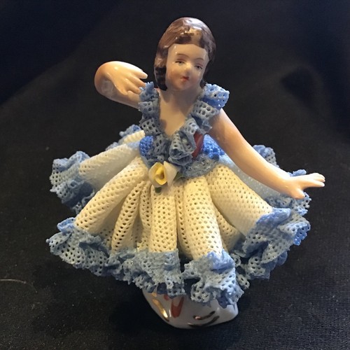 Vintage dresden porcelain lace - vintage,