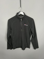 BERGHAUS 1/4 ZIP Fleece Jacket - Small - Black - Great Condition - Men’s