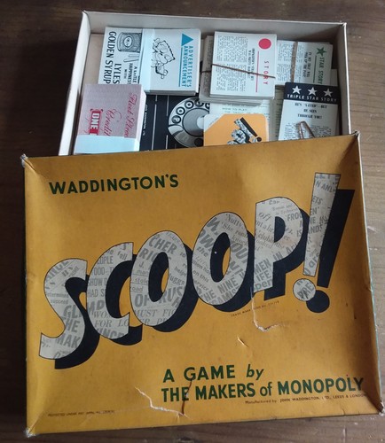 Vintage scoop board game - board,