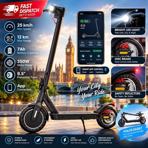 Folding scooter with - e,