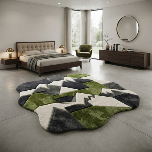 Hand tufted wool - tufted, rug