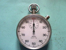 Smiths Chrome Cased Stop-Timer Pocket Watch.. 55mm. Fully Working.. VGC