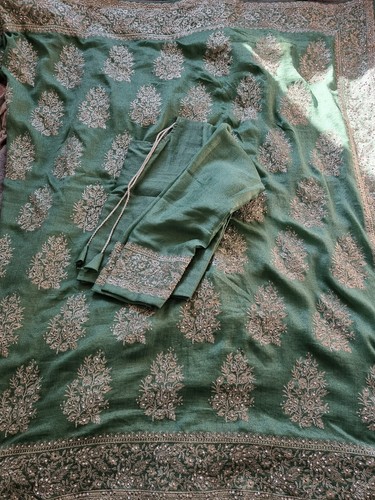 Brand new sari - green, and