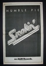 Humble Pie Smokin' 1972 Poster