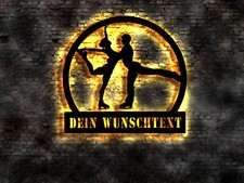 LED sign figure skating figure