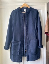 H&M Women's Navy Tweed Mid