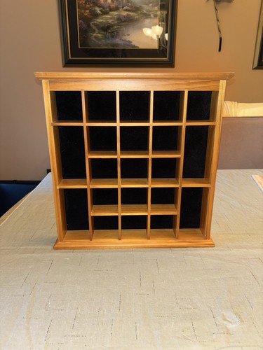 Vintage wooden curio display - wooden,