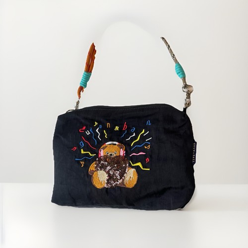Funky embroidered teddy bear - funky,