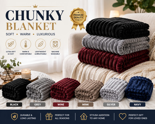 Extra large blanket - soft, bed