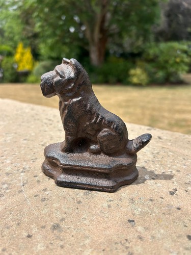 Cast iron scottie - iron,
