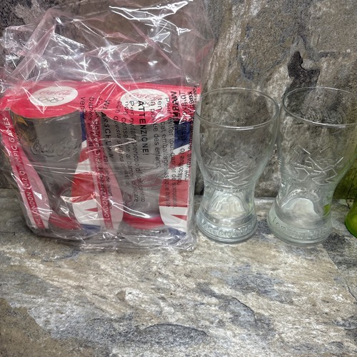 Coca cola glasses 2 - 4, with