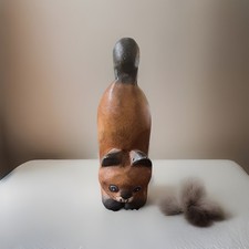 Wooden Cat Detail Designed