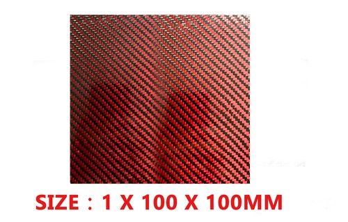 Matte red black - red, carbon