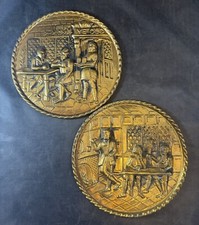 Set Of 2 Vintage Lombard Brass