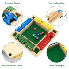 Wooden Shut The Box 4 Players