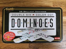  Double Six Color Dot Dominoes