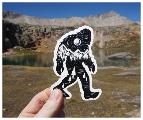 Sasquatch sticker art - sasquatch,
