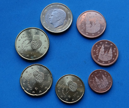 Spain euro coin set - euro, *