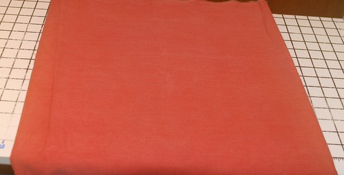 Burnt peach sueded cotton - sueded,